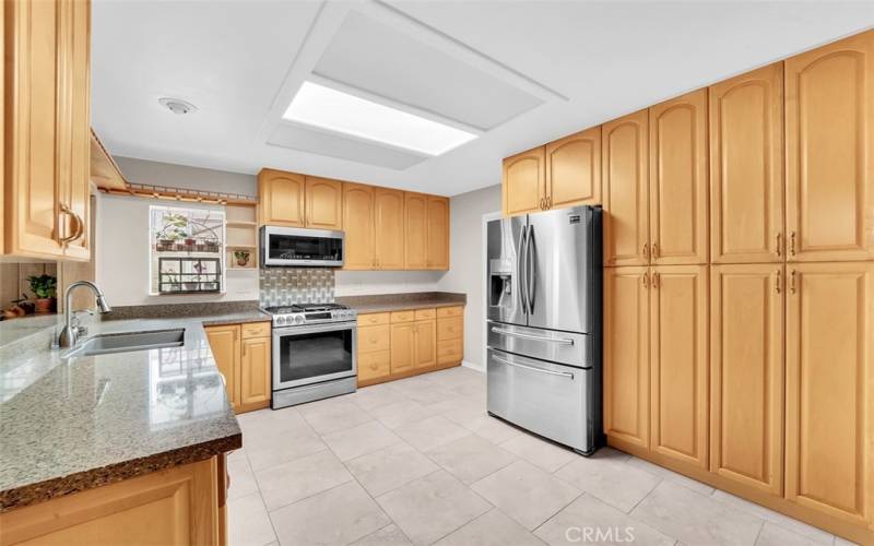 upgraded kitchen with stainless steel appliances