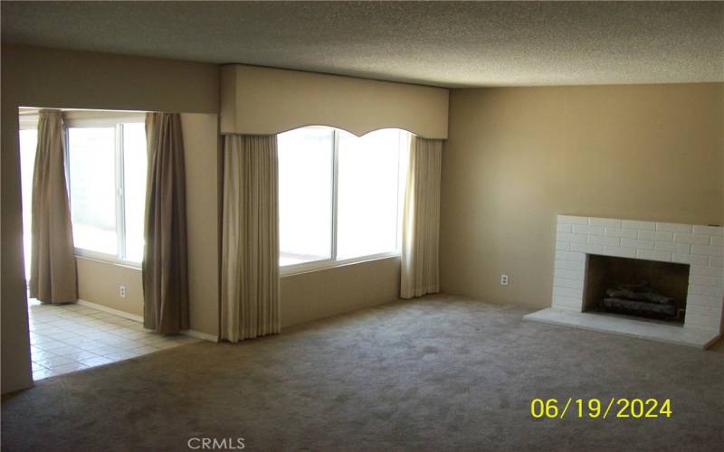 View Of Living Room From Entry Foyer