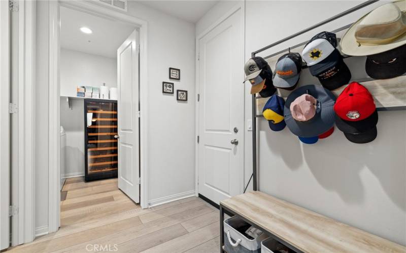 Mudroom/access to the 2-car garage, laundry room and half bath