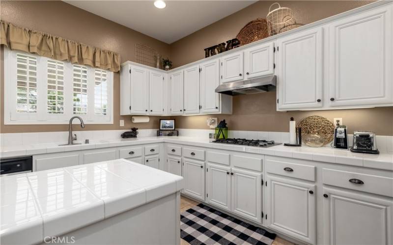 Kitchen with center island.