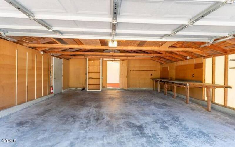 Garage with Storage/Workbench