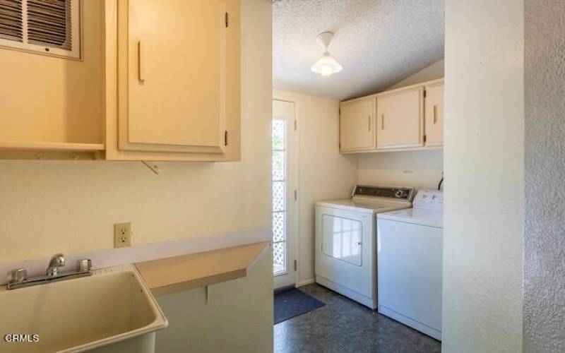 Laundry Room & Exit to Patio/Garage