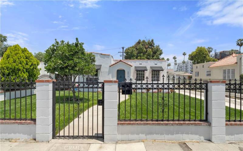 Gated Front of Home