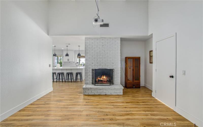GAS FIREPLACE IN THE FAMILY ROOM
