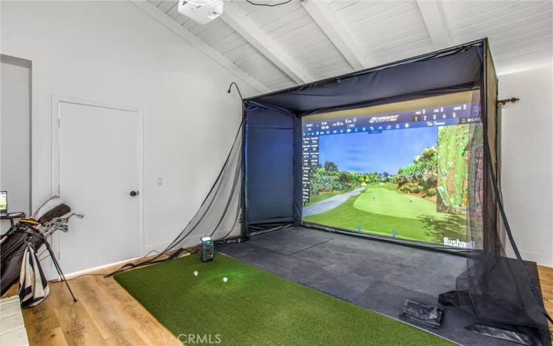 SELLER IS WILLING TO NEGOTIATE AND MAY POSSIBLY AGREE TO LEAVE THIS AMAZING GOLF SINMULATOR WITH THE HOUSE. THIS IS TRULY A GOLFER'S HAVEN.