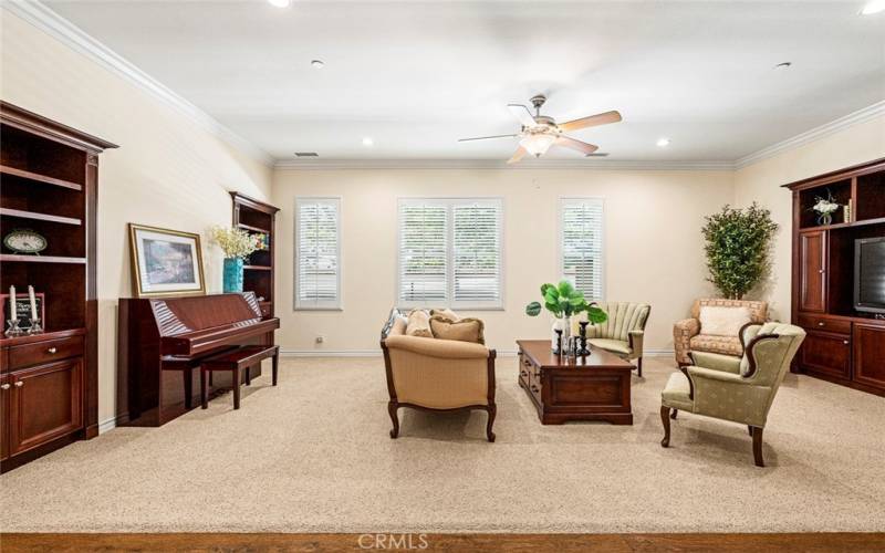 Bonus room perfect for home office or family entertainment