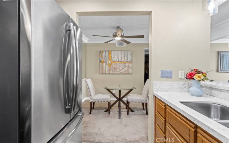 Dining room from the kitchen