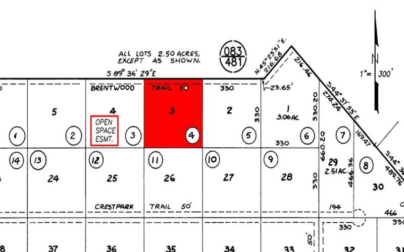 Accessor Map show open space easement