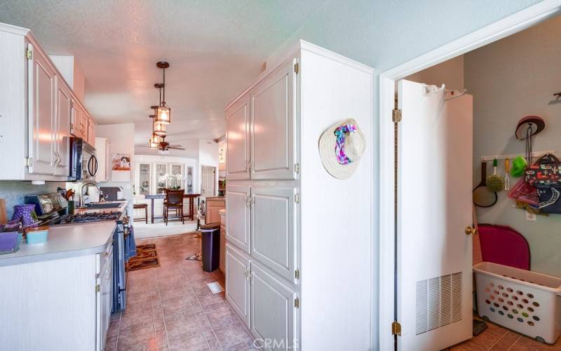 Kitchen door to laundry room