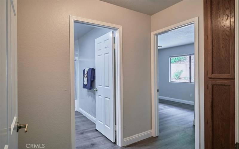 Guest bathroom 2. Full bath near bedrooms on second wing of home.