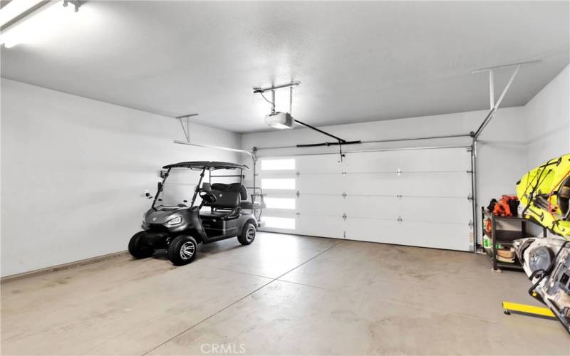 SUPER clean garage - near new golf cart just waiting for you!