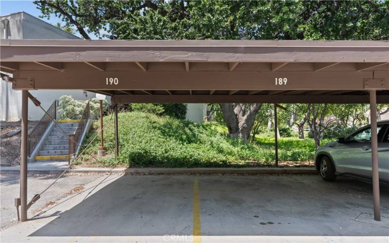 2 Covered Carport Spaces