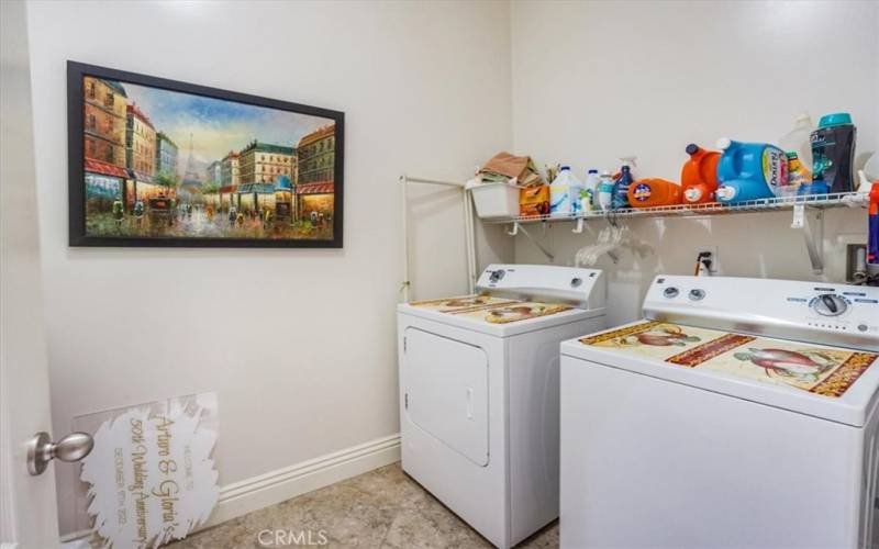AMPLE SIZE LAUNDRY ROOM W/SINK