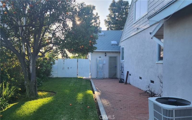 Fenced Garage converted in a ADU