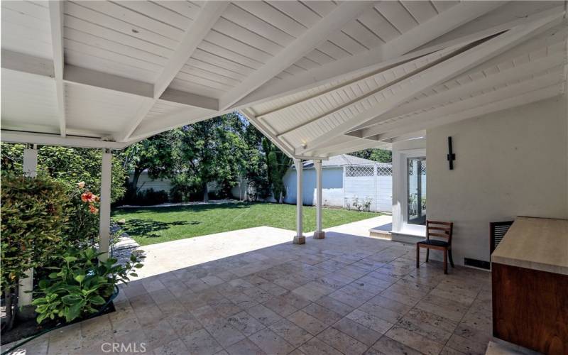 Large Covered Patio off Family Room