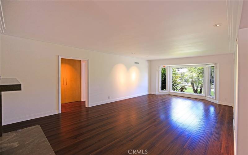 Living Room with Bay Window