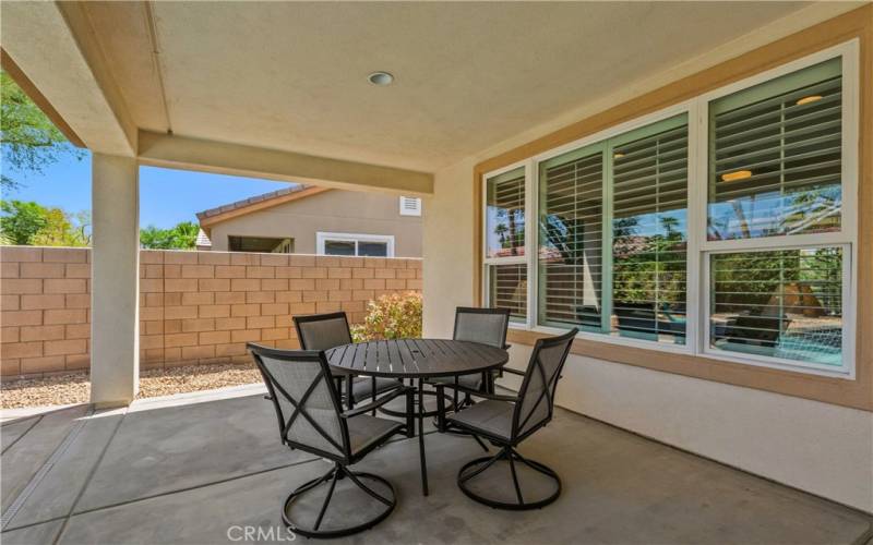 Backyard patio