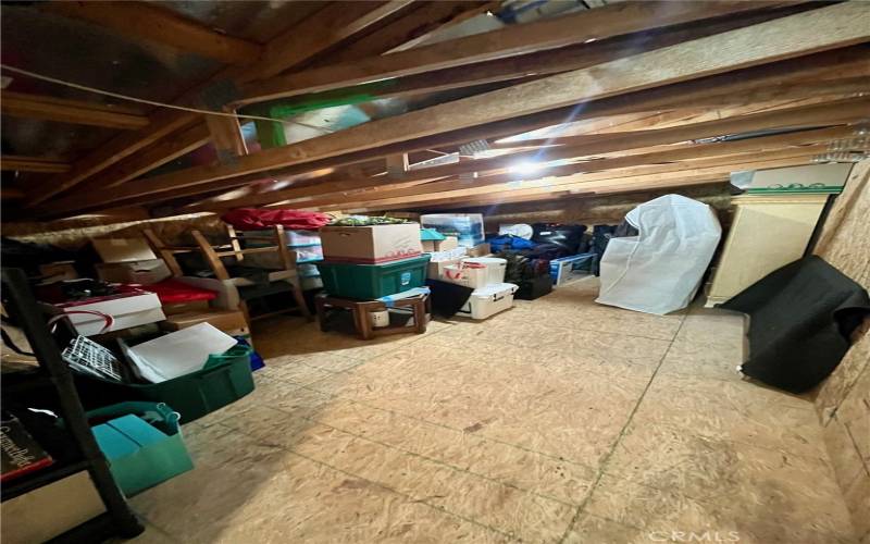 WALK IN ATTIC. ALMOST 300 SQ. FT. OF EXTRA SPACE.