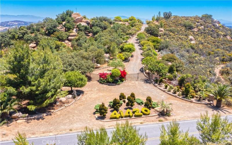 Beautifully Landscaped Entrance