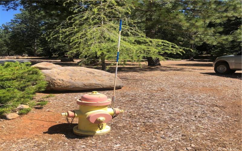 Hydrant at the front of the property.