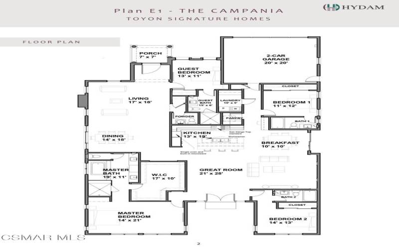 E1 Floor Plan