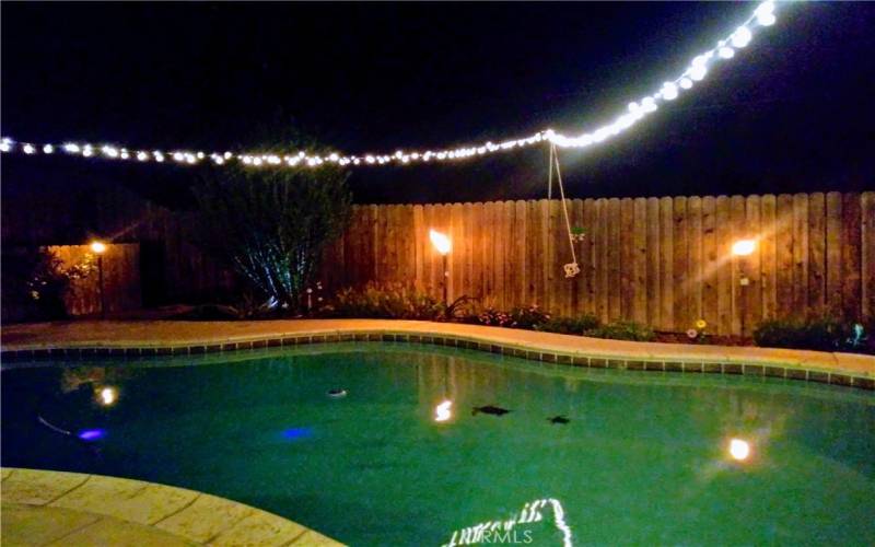 Pool at night