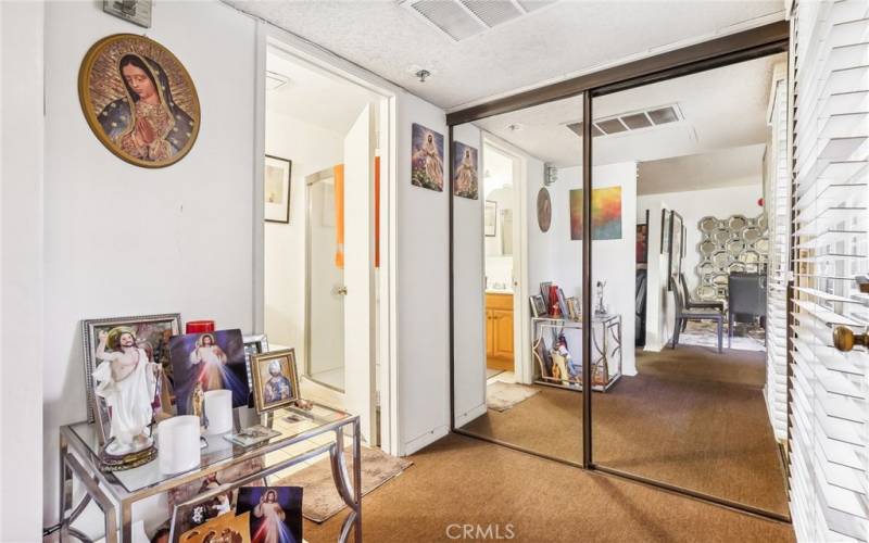 View of closet/bathroom