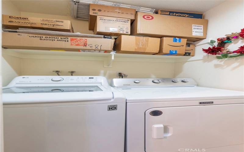 In-Unit Laundry Room w/ privacy Door & Walk-in Storage