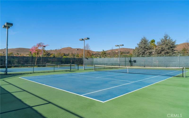 Many Tennis courts