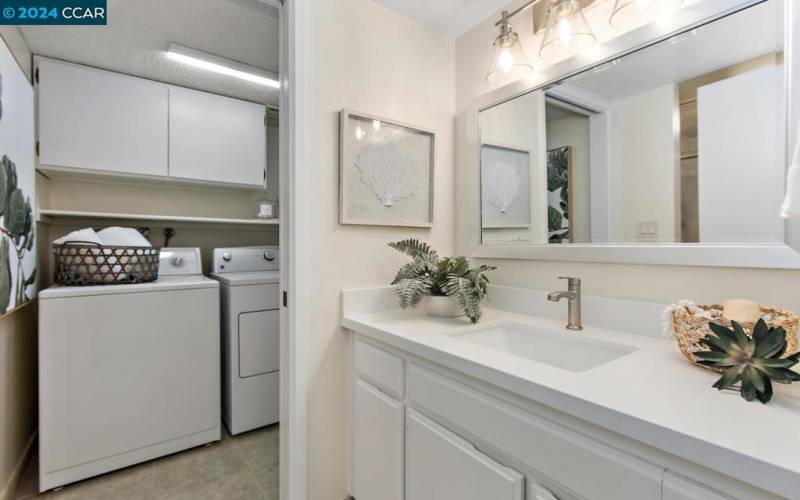 Laundry Room in Guest Bathroom