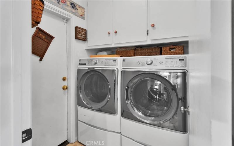 Indoor laundry room.