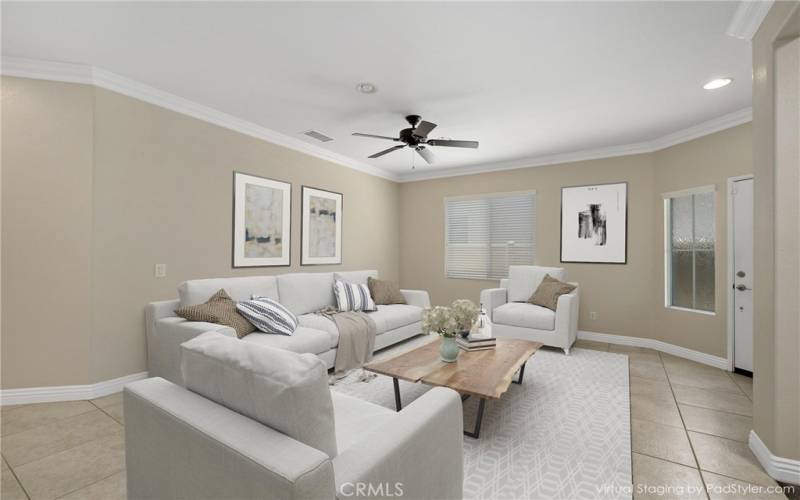 Living Room-Virtually Staged