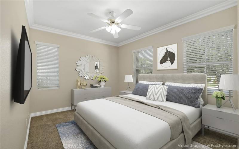 Guest Bedroom Virtually staged