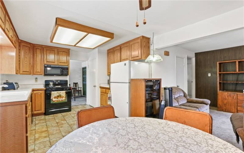 Spacious kitchen, ample pantry, extra breakfast nook w/ fireplace (not shown) and den!