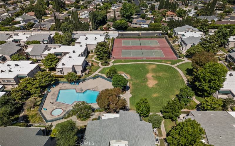 Association pool and tennis courts