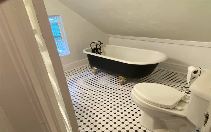 Bathroom-Claw foot bath tub