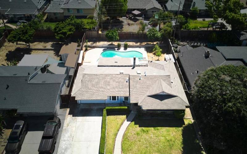 Aerial with Pool