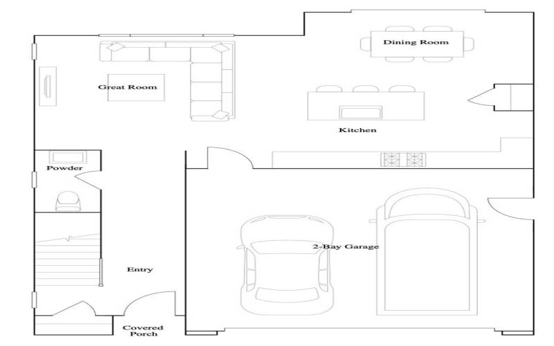 Residence 1 - Level 1 Floorplan