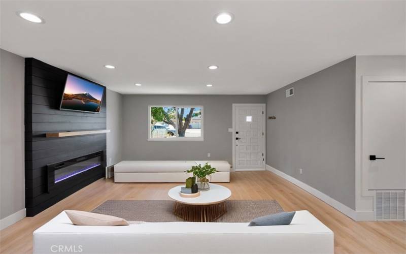 Digitally Staged Living Room