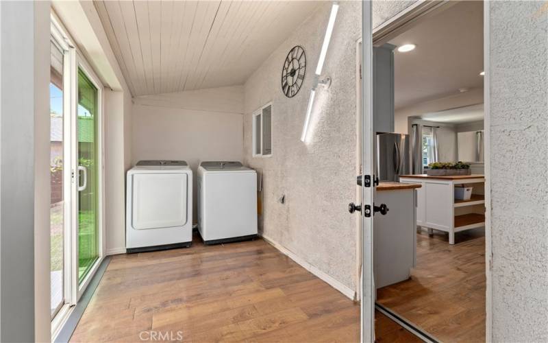 Enclosed Patio, converted to laundry room.