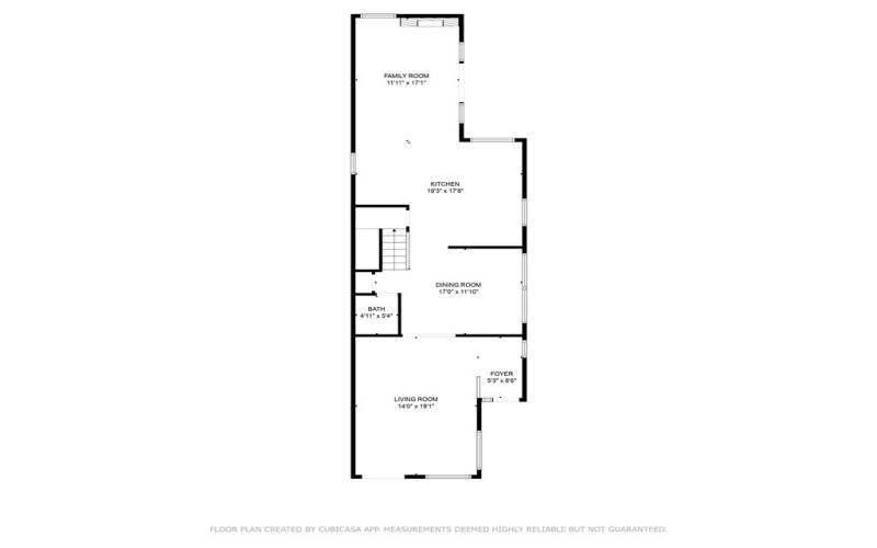 Floor Plan of Downstairs Level
