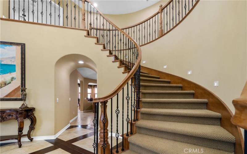 Circular Stairway With Lighting