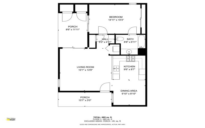 Floor Plan With Estimated Square Footage