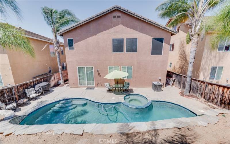 Backyard Pool and Spa