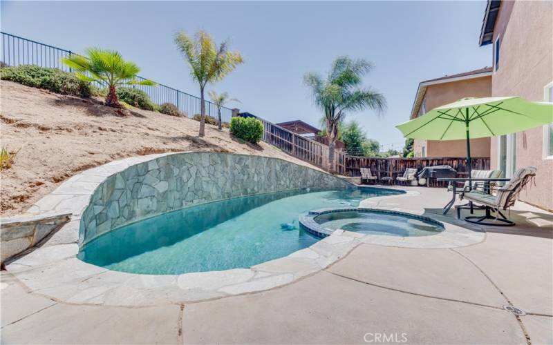 Backyard Pool and Spa