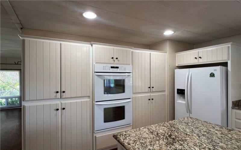 Double ovens in kitchen