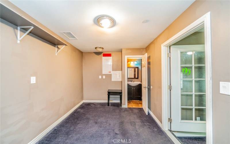 Bonus Apartment first room with attached laundry room