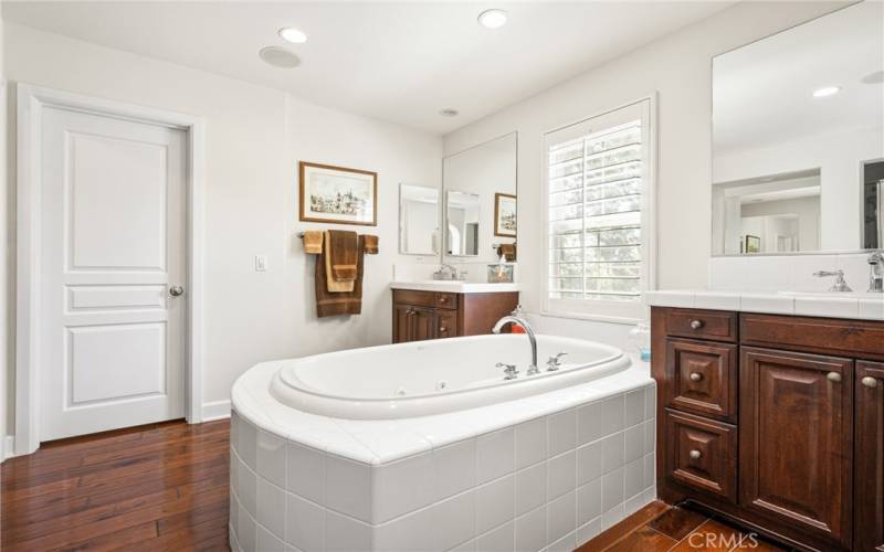enjoy a touch of luxury in a deep, soaking tub