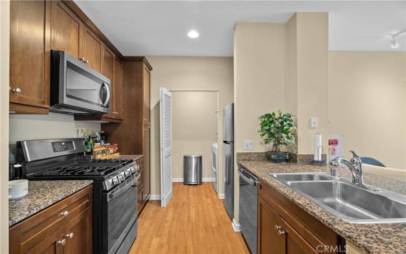 Updated kitchen with laundry room access