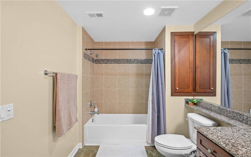 Bathroom two with shower in tub